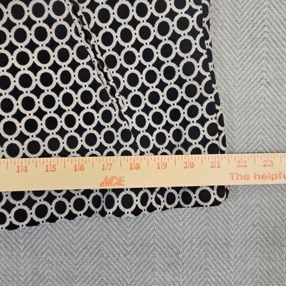 Rafaella Geometric Blazer Coat Jacket Women's Size 10 Black & White Old Money - Picture 14 of 16